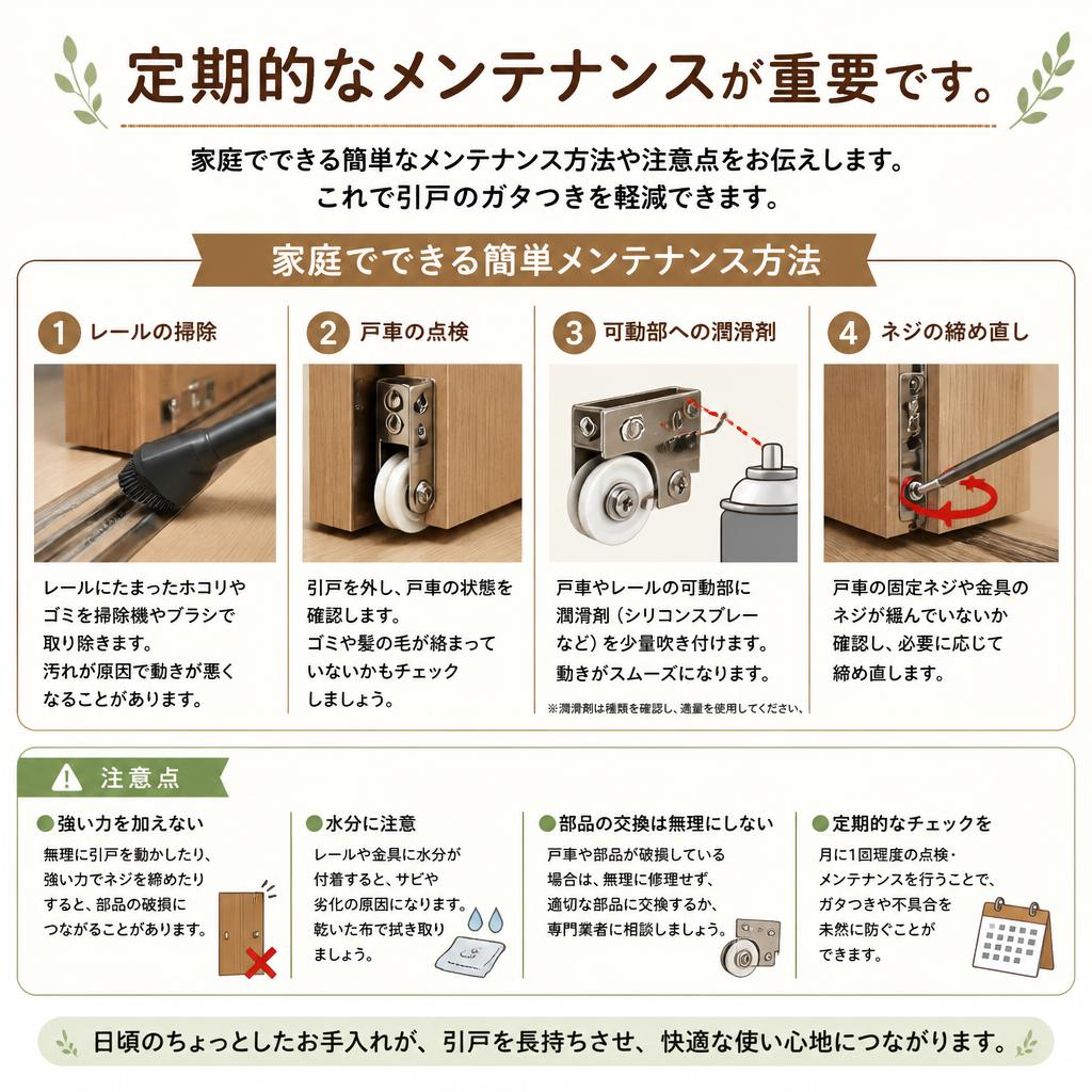 簡単引戸メンテナンス法