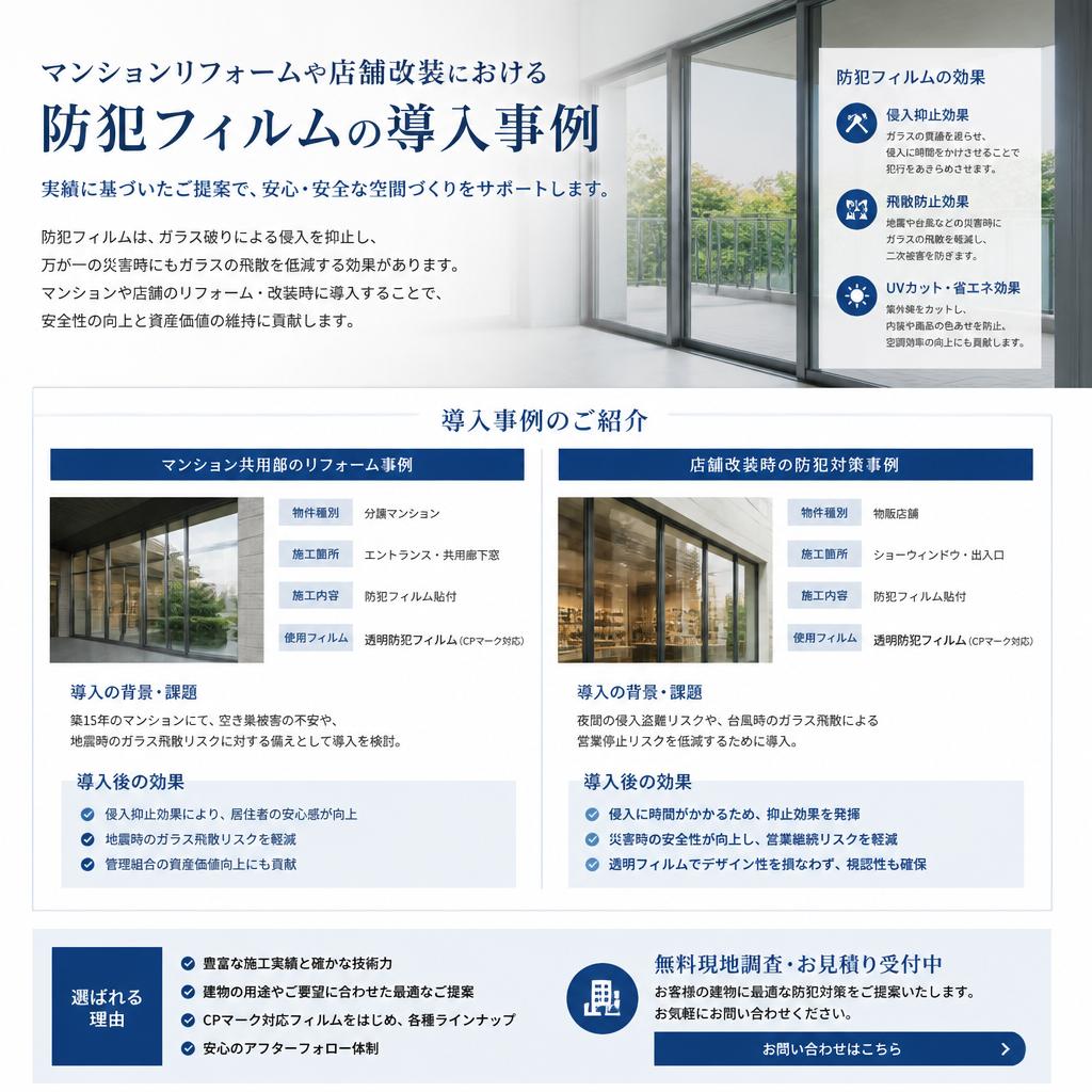 マンションや店舗に最適なリフォーム